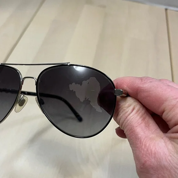 Burberry 3089 Silver & Black Aviator Sunglasses FRAMES ONLY - Picture 13 of 16